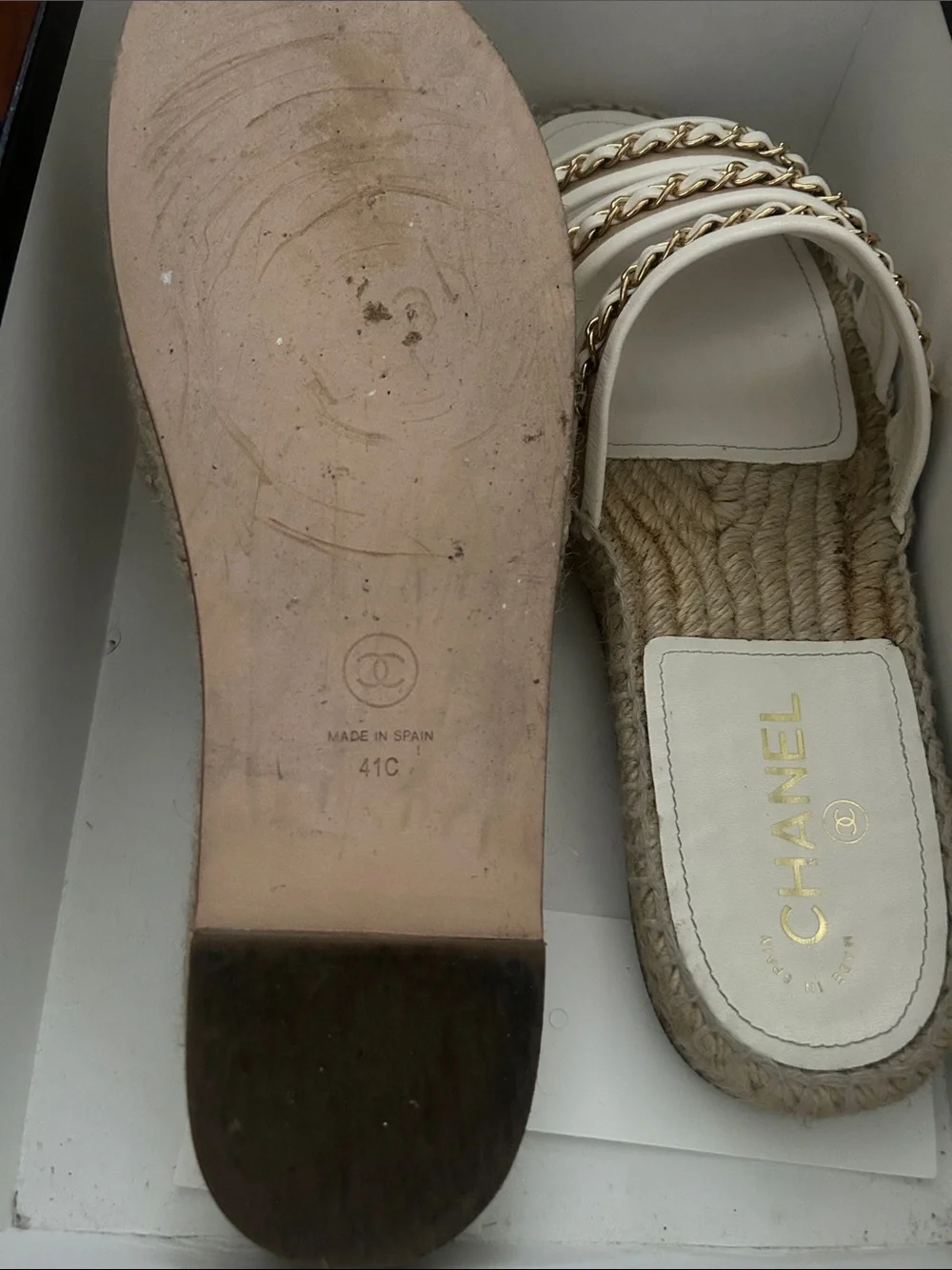 CHANEL slide sandals